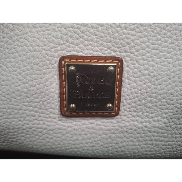 Dooney & Bourke White Peeble Grain Leather Hobo Shoulder Bag - Picture 2 of 8